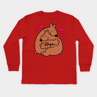 Bear Hugs Kids Long Sleeve T-Shirt